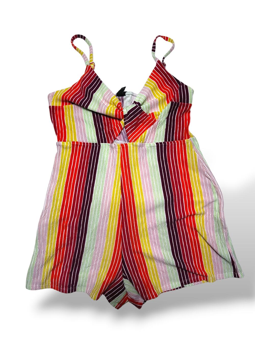 Wild Fable Multicolor Striped Twist Front Romper Size Medium
